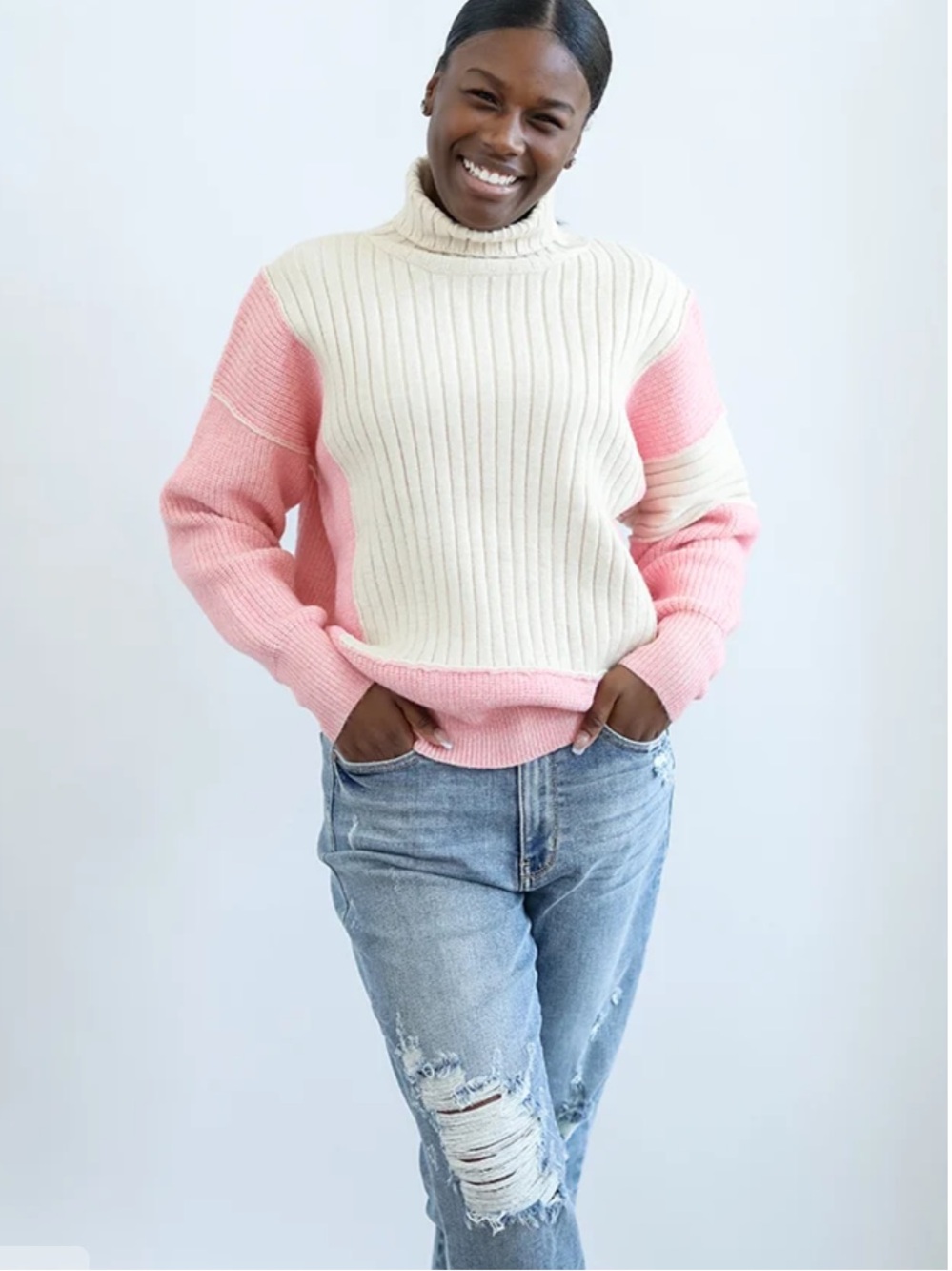 Girl Power Turtle Neck Sweater